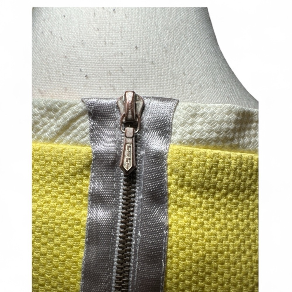 Victoria Beckham Yellow Sleeveless Sheath Dress US 6 UK 10 Summer Cocktail Party - Picture 10 of 16